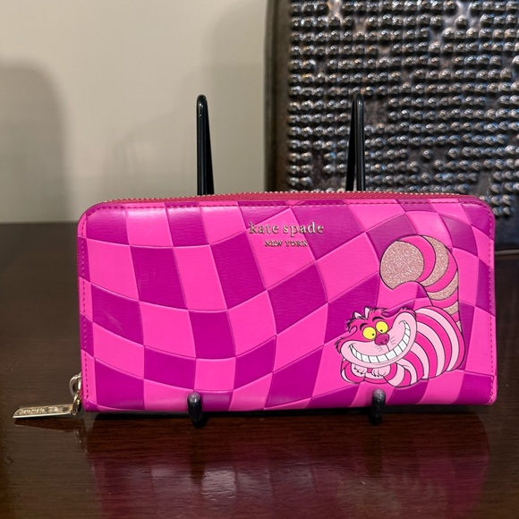 Kate Spade Limited Edition Cheshire Cat Zip Around Wallet - Picture 1 of 9